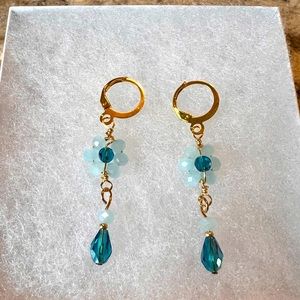 Handmade crystal earrings